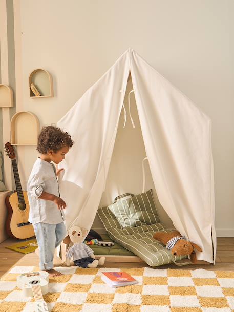 Lit enfant cabane 90x190cm blanc 3 - vertbaudet enfant 