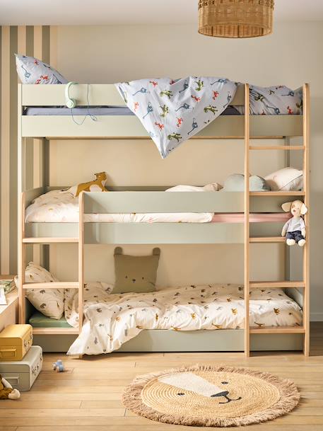 Lit superposé triple Complice 90x200cm vert d'eau 1 - vertbaudet enfant 