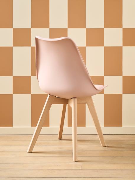 Chaise enfant primaire Scandinave blanc+rose+vert 8 - vertbaudet enfant 