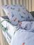 Parure housse de couette + taie d'oreiller enfant avec coton recyclé DINO FRIENDS bleu glacier 6 - vertbaudet enfant 
