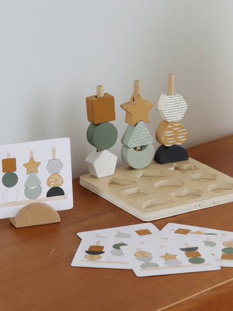 Puzzle perles 2 en 1 TANZANIE en bois FSC® bois 1 - vertbaudet enfant 