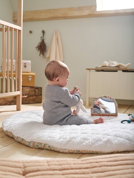 Tapis d'éveil réversible RETRO FLOWER jaune 3 - vertbaudet enfant 