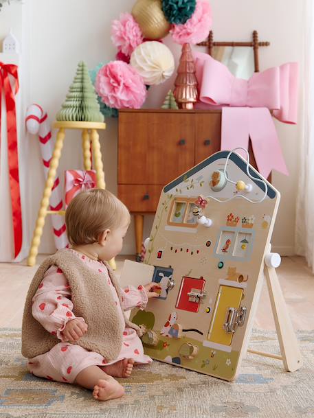Planche d'activités sons et lumières en bois FSC® bois 3 - vertbaudet enfant 