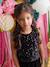 Combinaison fille bi-matière sequins et velours noir 6 - vertbaudet enfant 