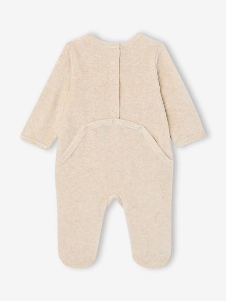 Coffret 2 pyjamas bébé garçon en velours bleu glacier 4 - vertbaudet enfant 