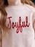 Sweat fille noël message en sequins rose poudré 4 - vertbaudet enfant 