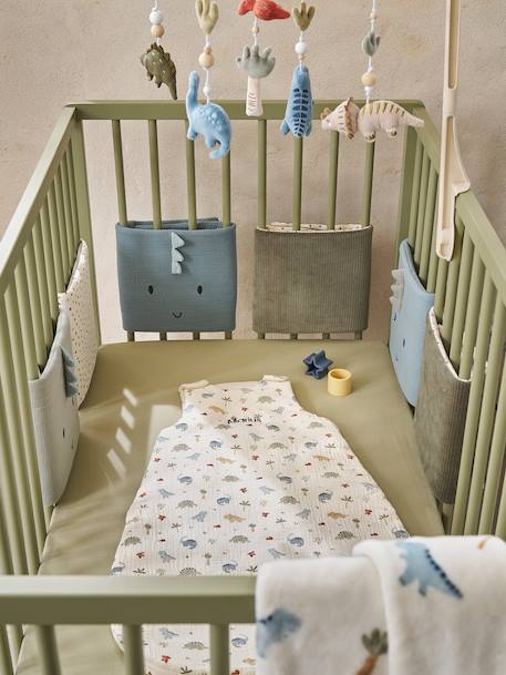 Gigoteuse personnalisable en gaze de coton MINISAURUS multicolore 3 - vertbaudet enfant 