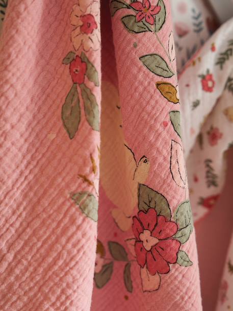 Lot de 3 langes en gaze de coton LAPIN ENCHANTÉ lot rose 4 - vertbaudet enfant 