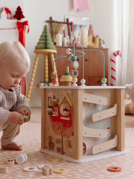 Cube d’activités avec boulier en bois FSC® 4 Saisons 1 - vertbaudet enfant 
