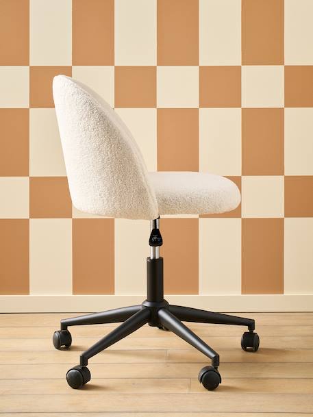 Chaise à roulettes enfant en sherpa écru 4 - vertbaudet enfant 
