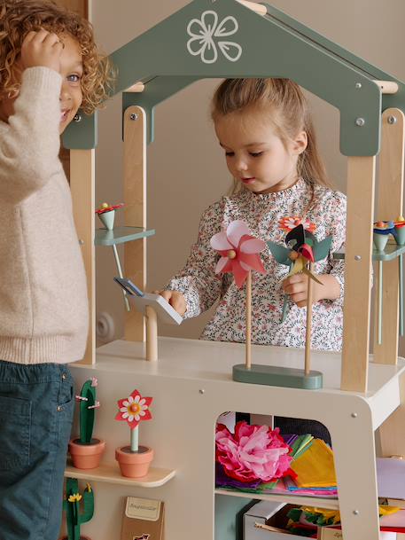 Atelier du fleuriste en bois FSC® vert 4 - vertbaudet enfant 
