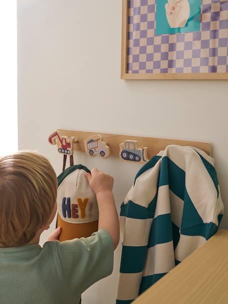 Patère 4 crochets ENGINS multicolore 2 - vertbaudet enfant 