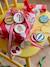 Lot de 10 boules de Noël en bois MOONY rouge imprimé 1 - vertbaudet enfant 
