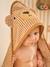 Cape de bain et gant de toilette PETIT OURS, avec coton recylé rayé beige 2 - vertbaudet enfant 