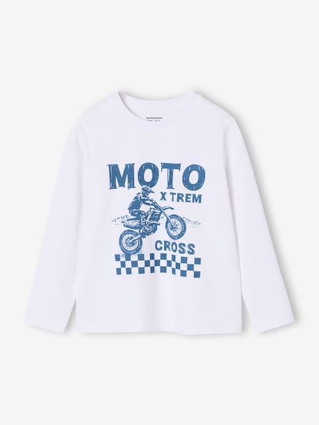 Lot de 3 t-shirts garçon blanc+caramel 2 - vertbaudet enfant 