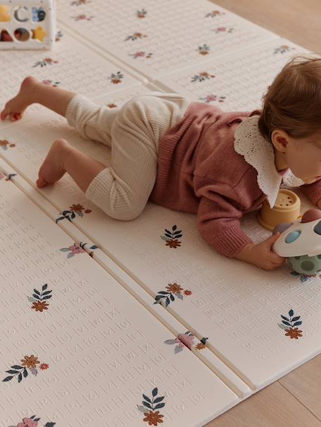 Grand tapis d'activités pliable Circuit+Lunes / nuages+Petit cœur+Retro Flower+Tanzanie 26 - vertbaudet enfant 