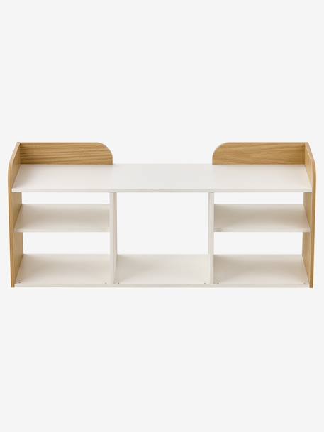 Banc de rangement 3 compartiments YEL blanc 4 - vertbaudet enfant 