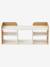 Banc de rangement 3 compartiments YEL blanc 4 - vertbaudet enfant 