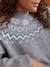 Pull mixte adulte noël capsule famille gris chiné 3 - vertbaudet enfant 