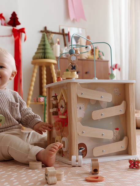 Cube d’activités avec boulier en bois FSC® 4 Saisons 3 - vertbaudet enfant 