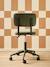 Chaise de bureau à roulettes enfant en velours écru+rose+vert 14 - vertbaudet enfant 
