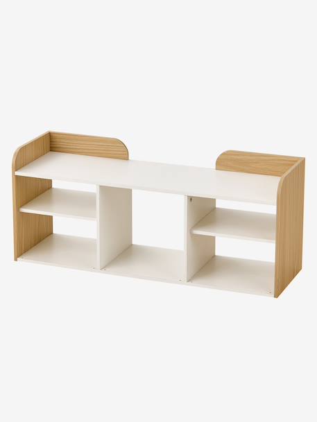 Banc de rangement 3 compartiments YEL blanc 3 - vertbaudet enfant 