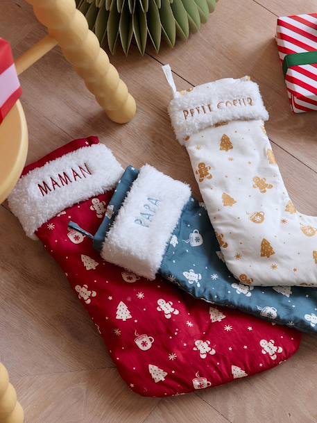 Lot de 3 chaussettes de Noël rouge 1 - vertbaudet enfant 