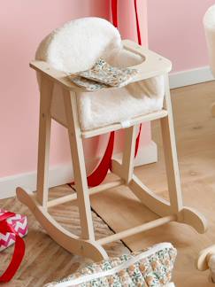Jouet-Chaise haute à bascule poupon en bois FSC®