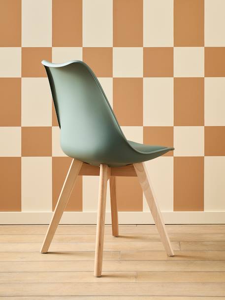 Chaise enfant primaire Scandinave blanc+vert 7 - vertbaudet enfant 