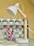 Lampe à poser articulée en bois et métal blanc+rose 1 - vertbaudet enfant 