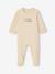 Lot 3 pyjamas bébé en coton bio beige+écru+vert sauge 2 - vertbaudet enfant 