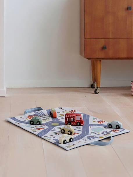 Tapis circuit pliable avec accessoires beige 1 - vertbaudet enfant 