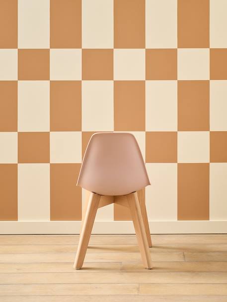 Chaise maternelle design scandinave blanc+rose 10 - vertbaudet enfant 