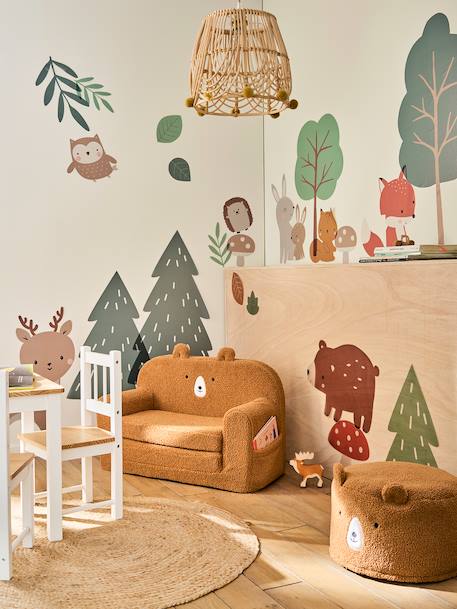 Sticker XXL GREEN FOREST vert imprimé 1 - vertbaudet enfant 