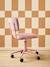Chaise de bureau à roulettes enfant en velours écru+rose+vert 10 - vertbaudet enfant 