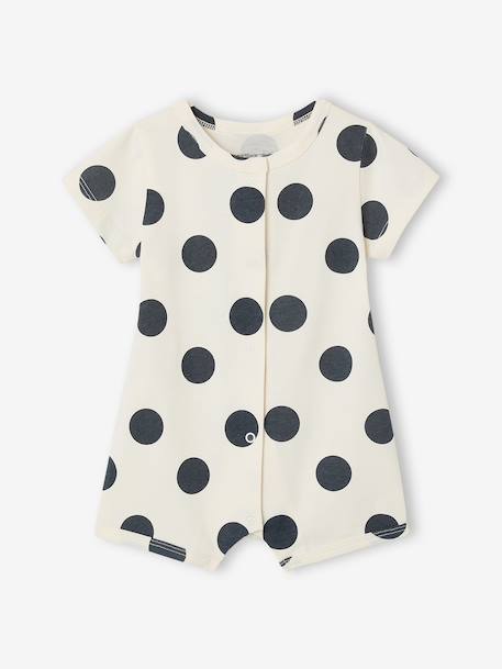 Coffret bébé 2 combishorts en coton bio beige chiné 3 - vertbaudet enfant 