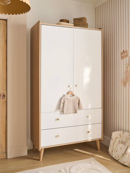 Armoire 2 portes Moonlight blanc 1 - vertbaudet enfant 