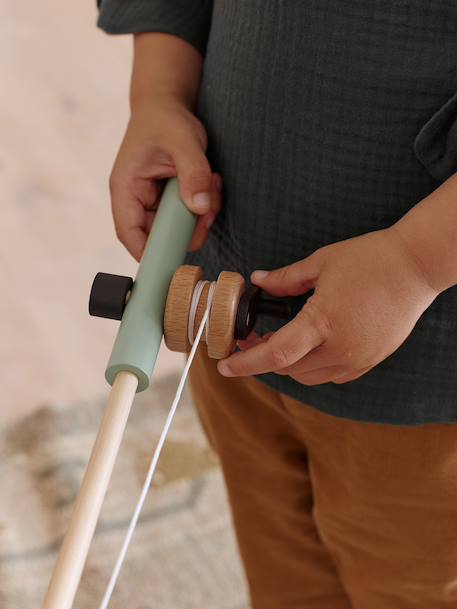 Jeu de pêche à la ligne en bois FSC® bleu 3 - vertbaudet enfant 