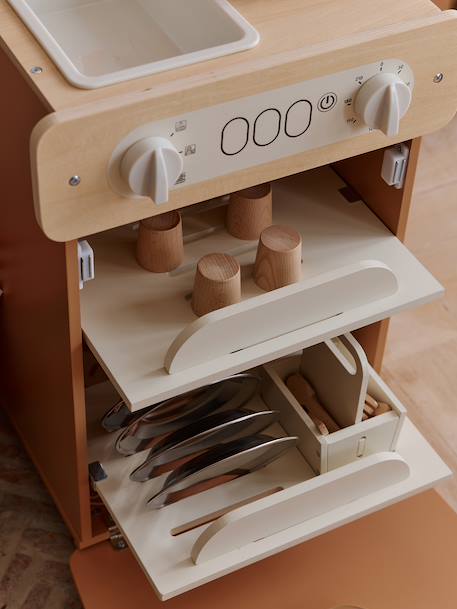 Lave-vaisselle en bois FSC® caramel 2 - vertbaudet enfant 