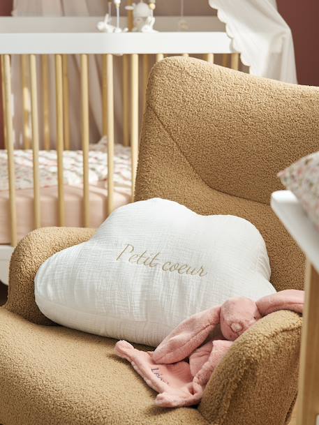 Coussin nuage en gaze de coton personnalisable bleu grisé+cannelle+écru+rose poudré+vert sauge 10 - vertbaudet enfant 