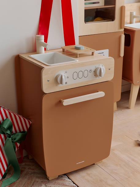 Lave-vaisselle en bois FSC® caramel 1 - vertbaudet enfant 