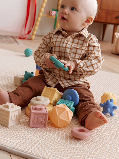 Grand coffret sensoriel en plastique souple blanc 1 - vertbaudet enfant 
