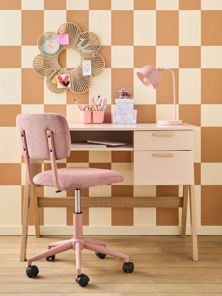 Bureau enfant Rétro Vintage rose poudré 7 - vertbaudet enfant 