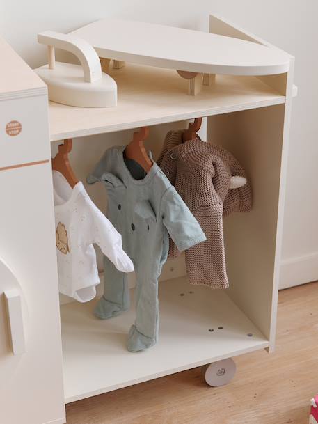Machine à laver et à repasser avec accessoires en bois FSC® écru 3 - vertbaudet enfant 