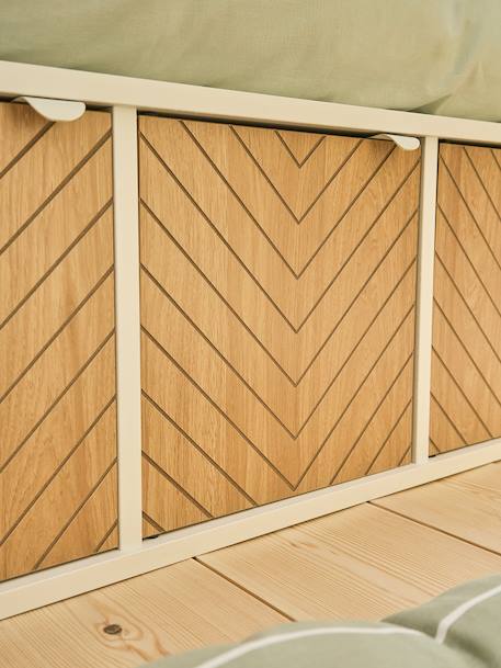 Porte pour meuble à cases chevrons bois 4 - vertbaudet enfant 