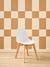 Chaise maternelle design scandinave blanc+rose 1 - vertbaudet enfant 