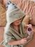 Poncho de bain bébé avec coton recyclé personnalisable Animal beige+ocre+olive+rose pâle 18 - vertbaudet enfant 