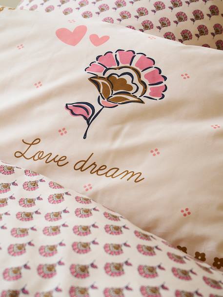 Parure housse de couette + taie d'oreiller ARIZONA DREAM, avec coton recyclé blanc imprimé 2 - vertbaudet enfant 