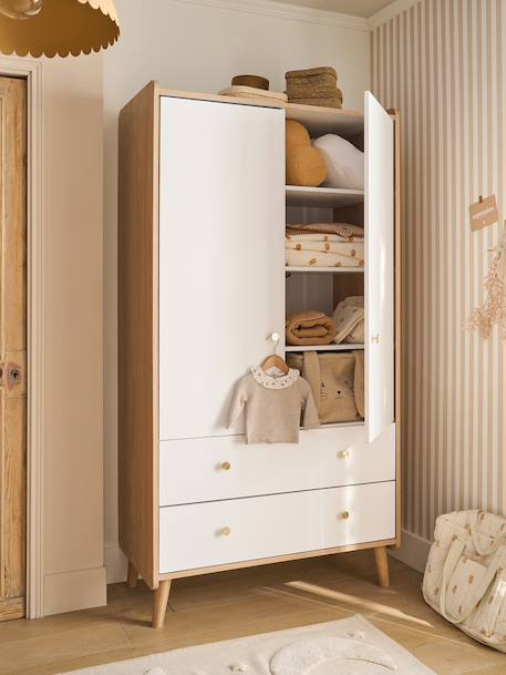 Armoire 2 portes Moonlight blanc 2 - vertbaudet enfant 