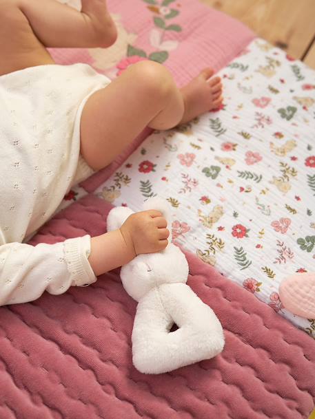 Hochet Lapin blanc+gris 1 - vertbaudet enfant 